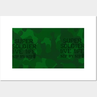 Army soldier military camouflage Posters and Art